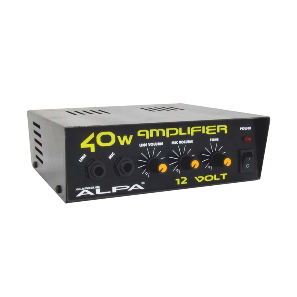 Alpa 40WPazarcı Anfisi (12V 8-16 ohm) 2 NO