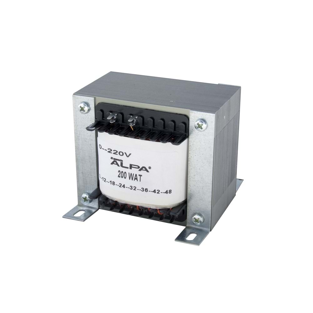 200W Trafo (Kademeli) - 0-12-18-24-32-36-42-48V